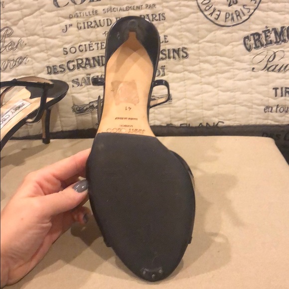 Jimmy Choo Black Sandals - Picture 3 of 4